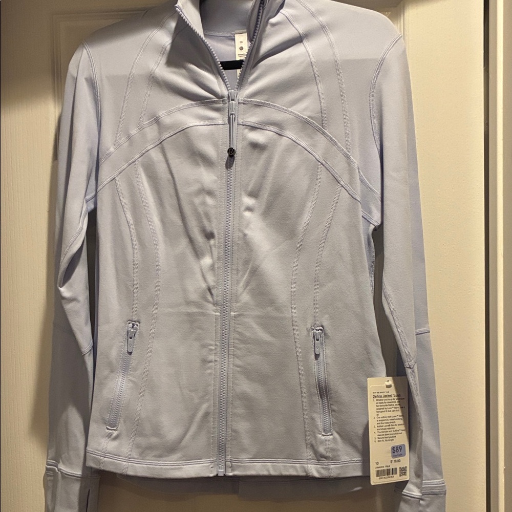 Lululemon Define Jacket. Brand new with tags. Size 10. Park City logo on back